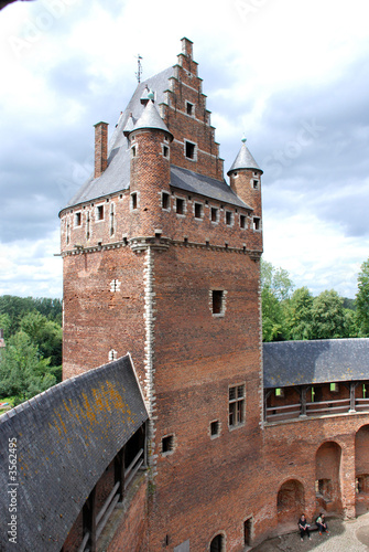 The ruin of the castle of Beersel near Brussels, Belgium photo