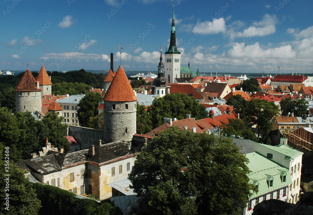 Historic Centre (Old Town) of Tallinn. Estonia