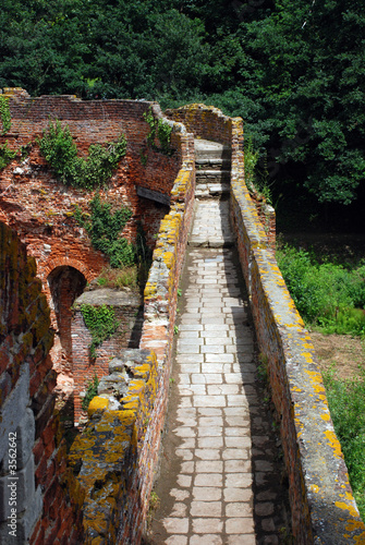 The ruin of the castle of Beersel near Brussels, Belgium photo