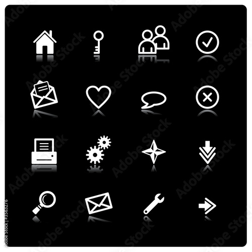 white web icons