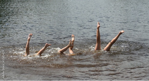 legs out of the water