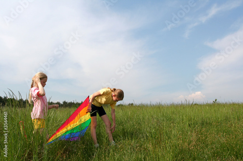 Flying kite photo