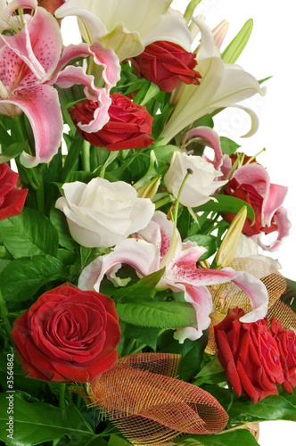 bouquet of flower isolated on white