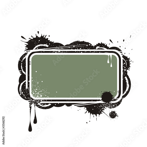 Banner illustration with copy space, frame