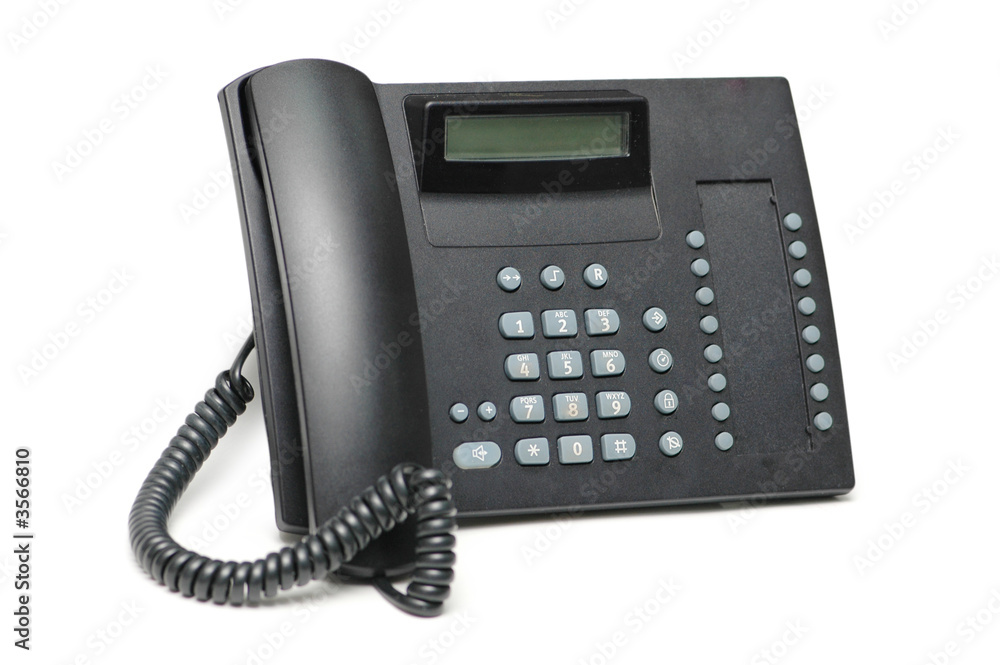 Office phone isolated on the white background Office phone isolated on the white background
