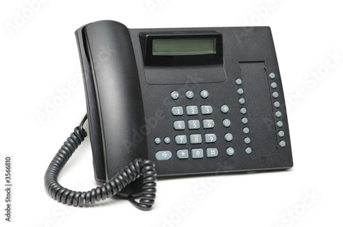 Office phone isolated on the white background