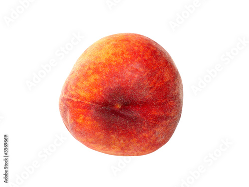 Peach 04 isolated on white with clipping path
