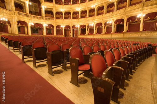inside an old theater