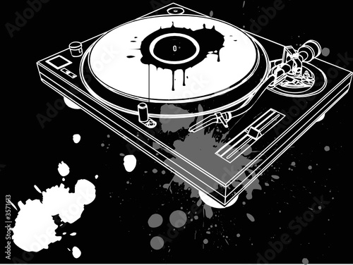 Dj concept - vector