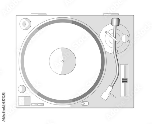 turntable no white background photo