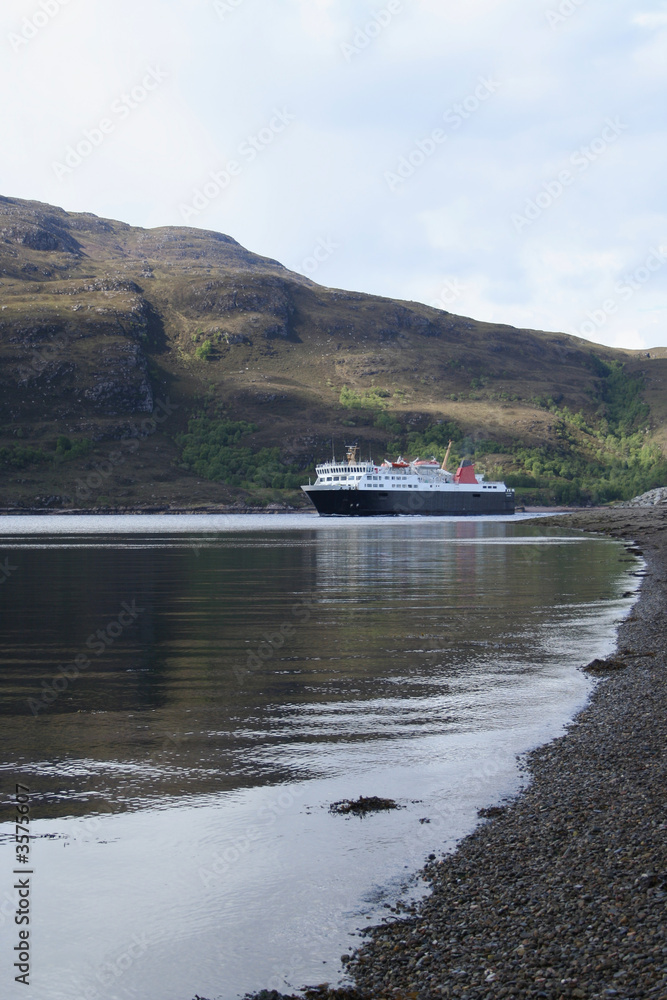 passenger ferry in scottish sea loch passenger ferry in scottish sea loch