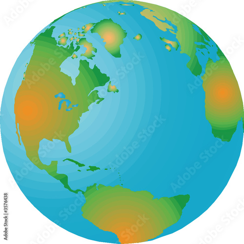 Vector map of the world