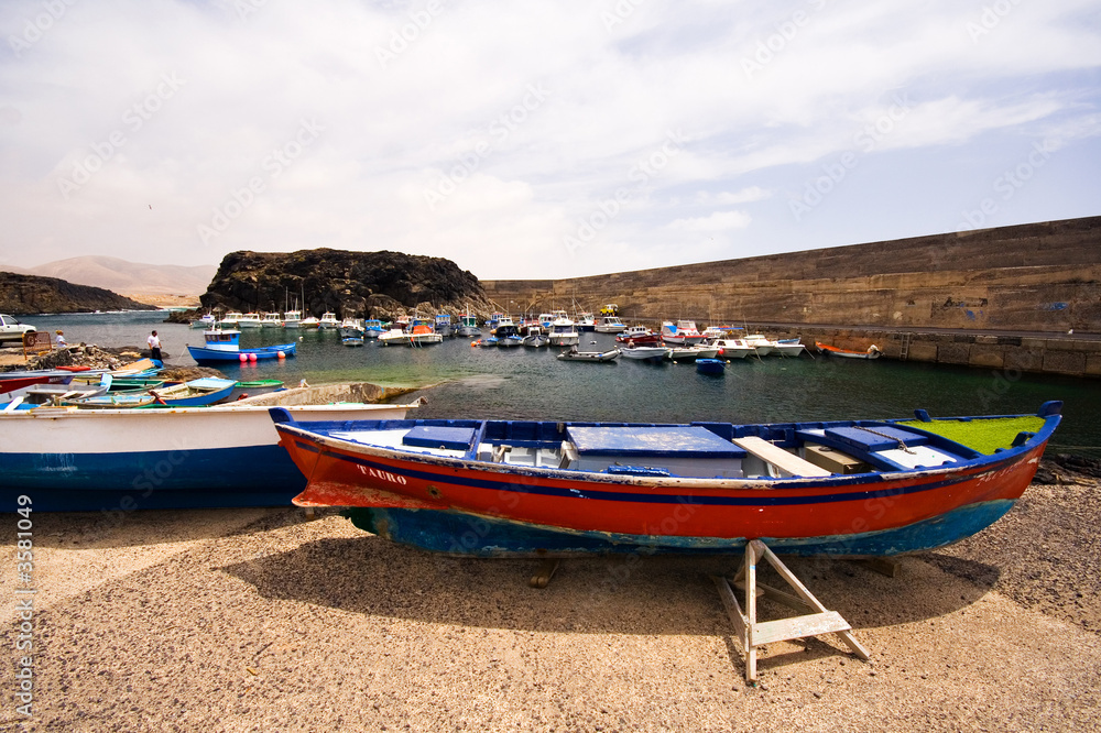 fischerboote im hafen von cotillo, Fuerteventura fischerboote im hafen von cotillo, Fuerteventura