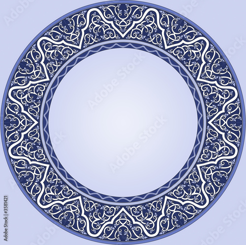 Blue plate