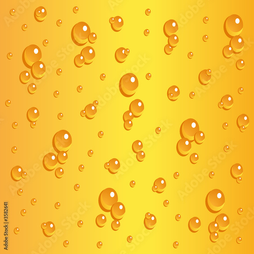 Beer bubbles through glass pattern