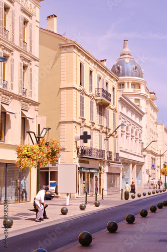 Street scene from Cannes, France