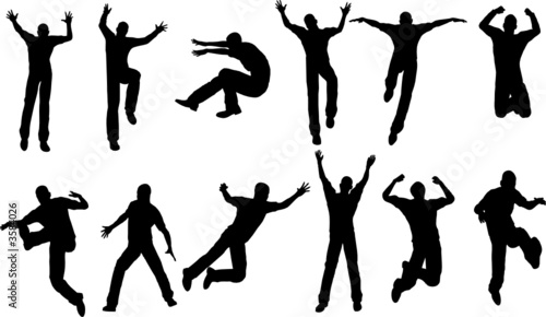 12 Male Jumping Poses