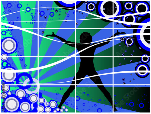 Rock Me - Vector dance graphic