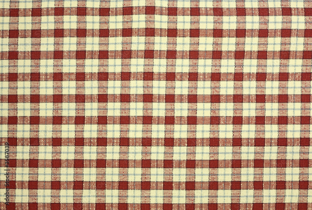 Small Country Plaid Fabric Pattern Background Small Country Plaid Fabric Pattern Background