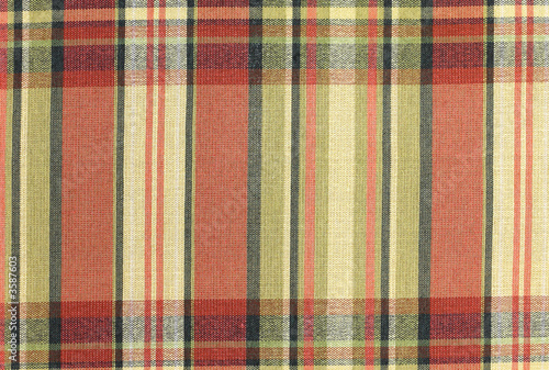 Red Plaid Fabric Abstract Pattern Background
