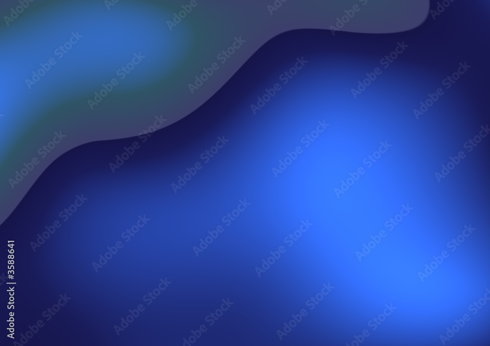 Abstract curves - blue fantasy background