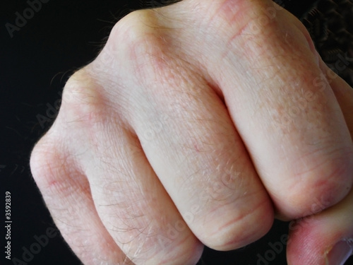 Man's Fist Punching © Martin Heaney