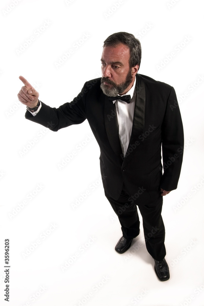 figure of angry gentleman who is standing with finger figure of angry gentleman who is standing with finger