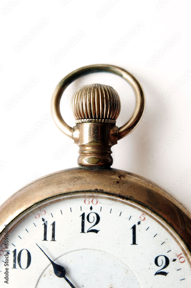 Antique pocket watch - closeup on very old pocket watch Antique pocket watch - closeup on very old pocket watch