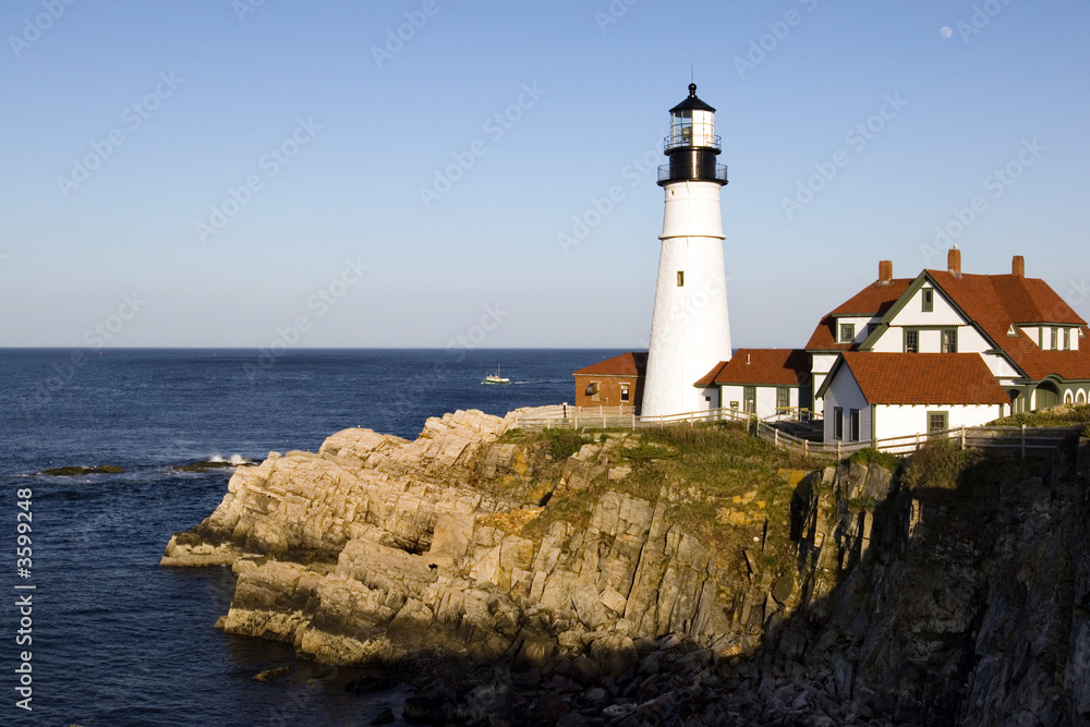 Portland Head lighthouse in Maine, USA