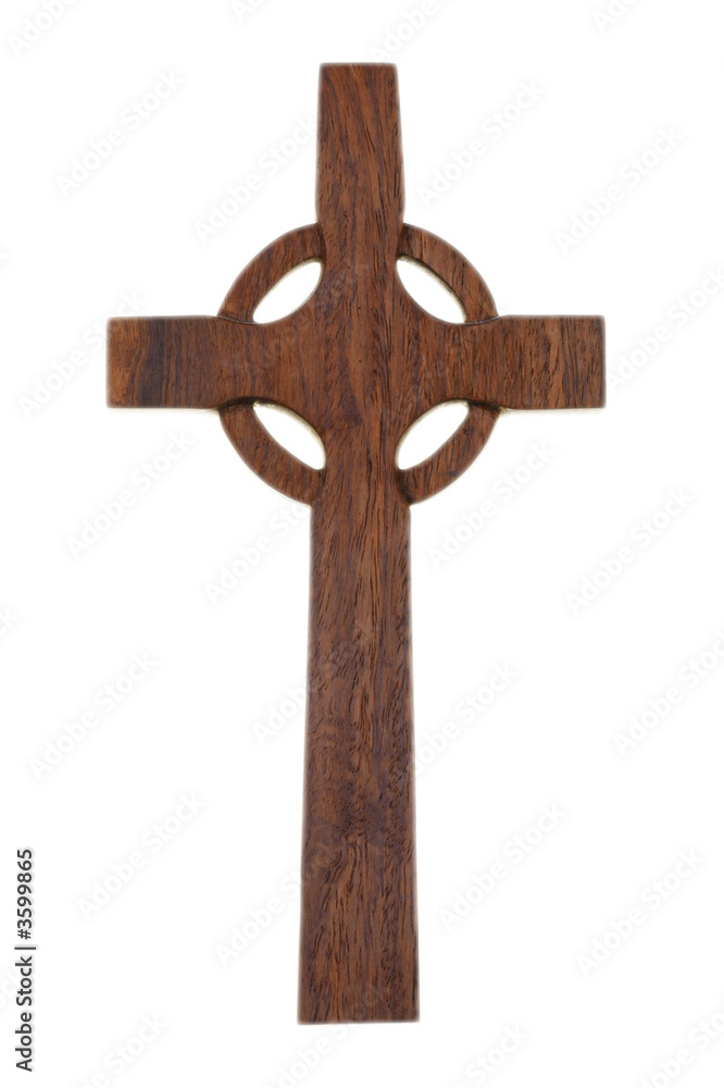 Crucifix on white