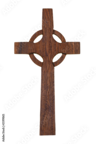 Crucifix on white