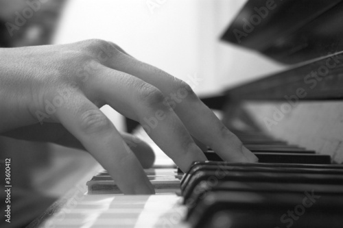 Playing the piano