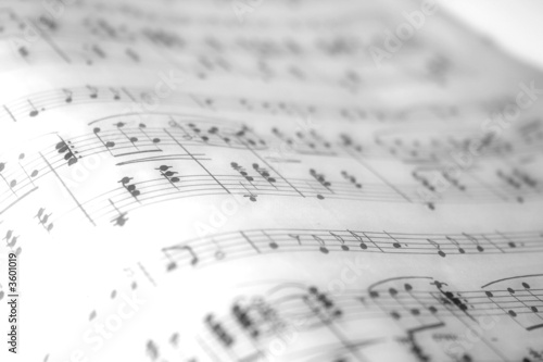 high key music notes wave photo
