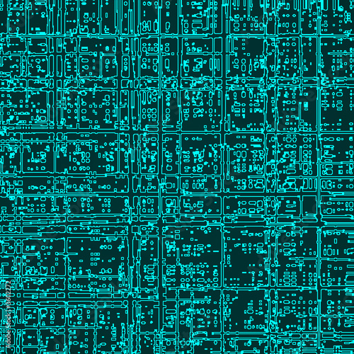 Abstract digital green matrix illumination.