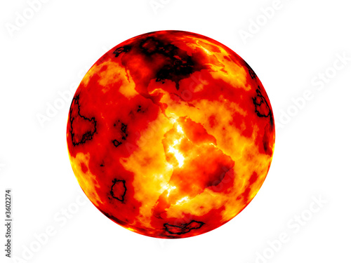 The Earth after global warming.