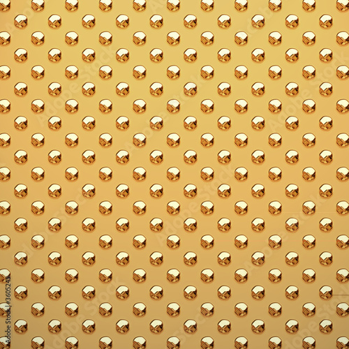 a very large sheet of nice gold studded metal plate