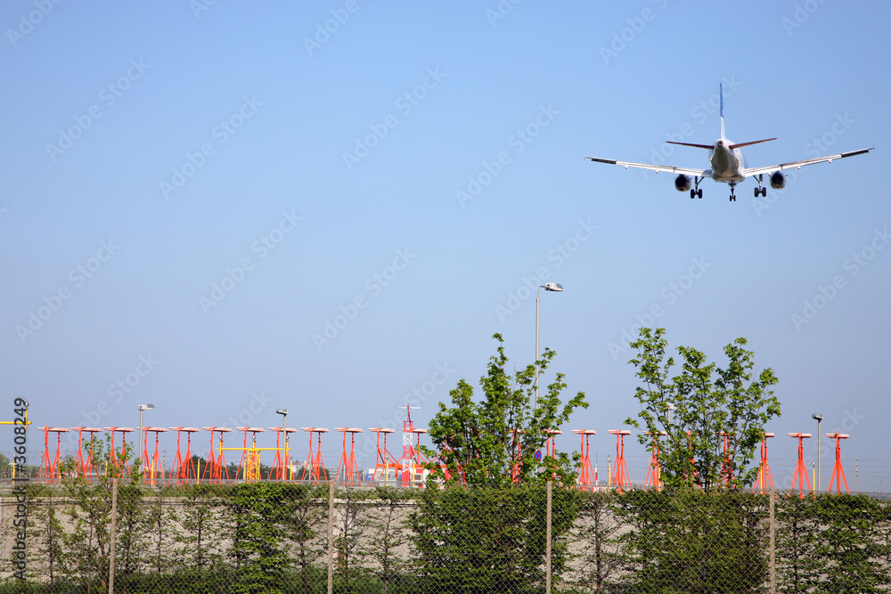 Fototapeta premium avion attérissage 