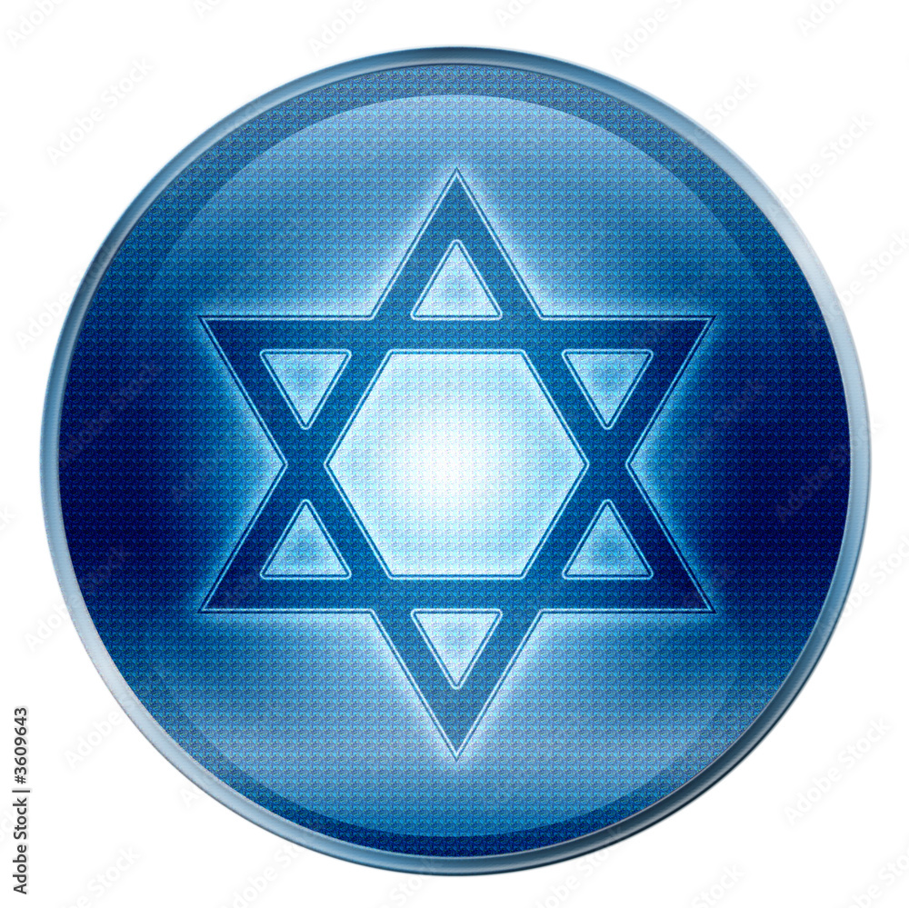 David star icon. ( With Clipping Path ) David star icon. ( With Clipping Path )