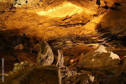 the undergroung cave interior photo