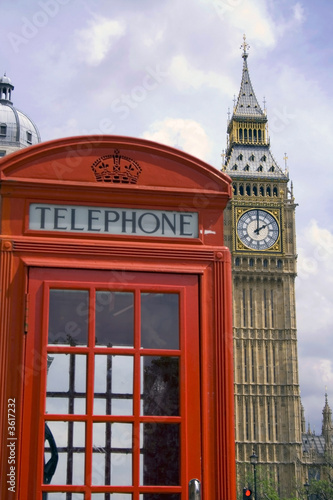 london phone booth big ben