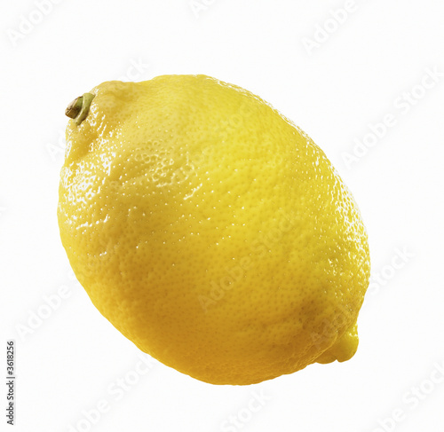 close-up of a lemon photo