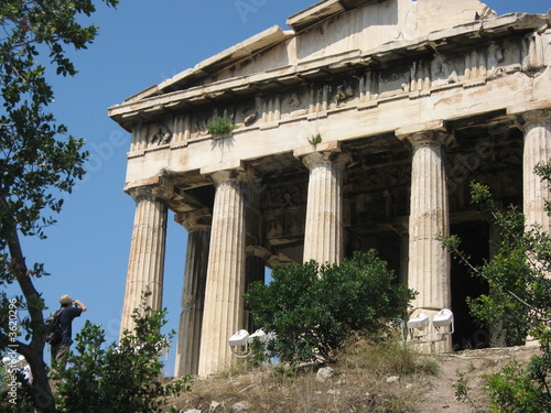 Temple of Apollo in the Ancient Agora in Athens, Greece