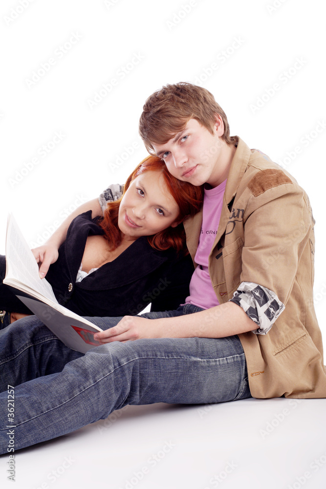 Portrait of a young loving people. Shot in a studio. Portrait of a young loving people. Shot in a studio.