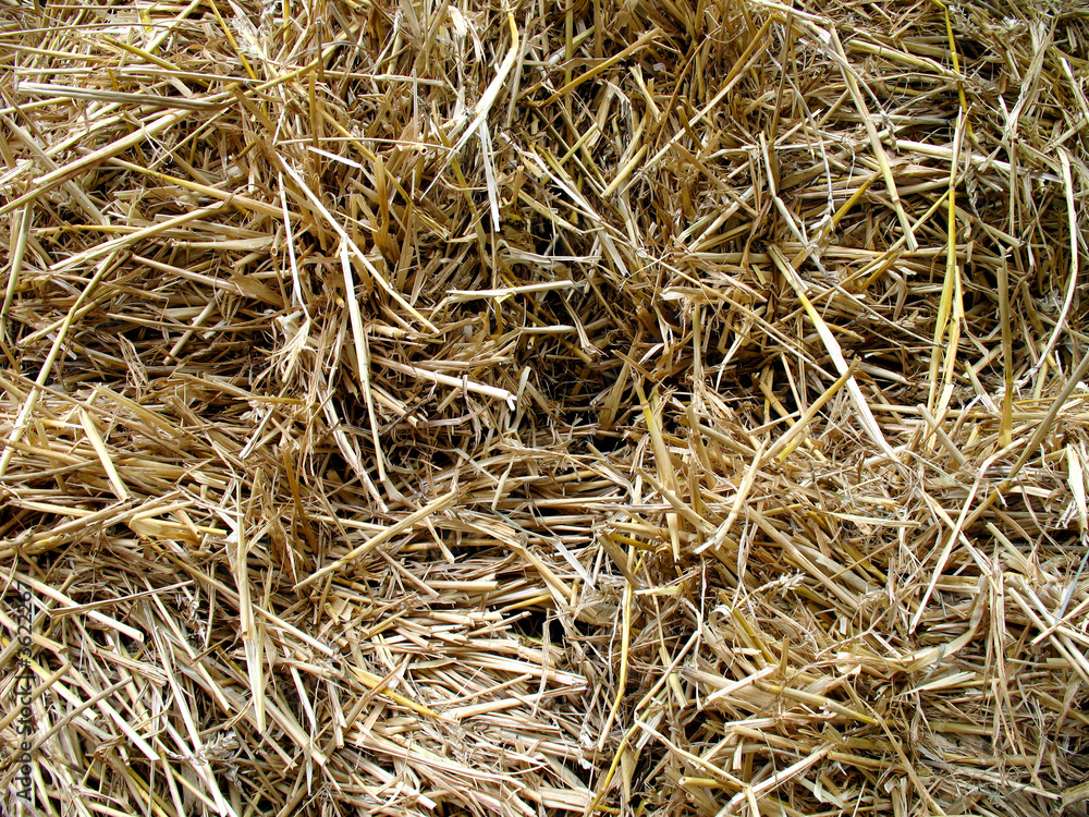 background of straw