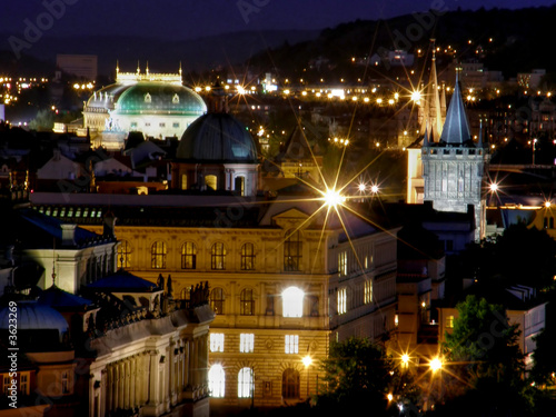 Night Prague. Old city.