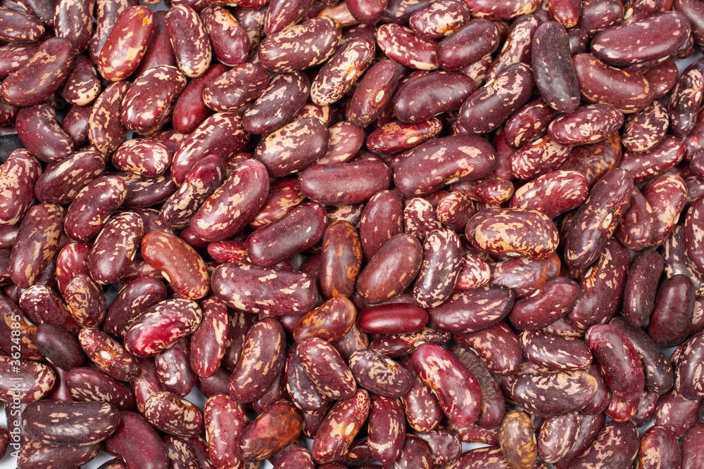 A background of raw beans grouped together