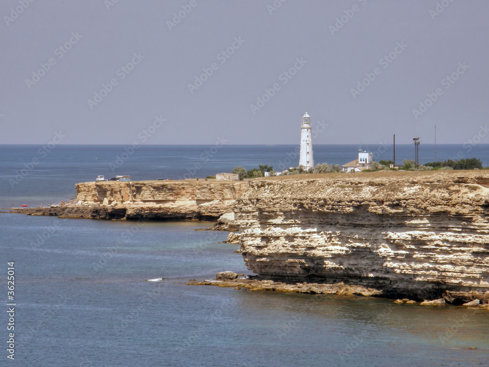 Beautiful sea coast. The western Crimea.