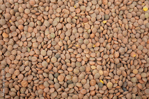 A dried  tasty and delicious lentils background