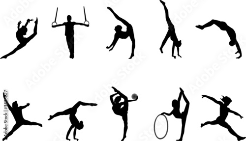 gymnastics silhouettes