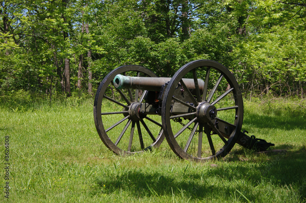 Civil War Cannon at Pulaski Arkansas Battery, Wilsons Creek, MO